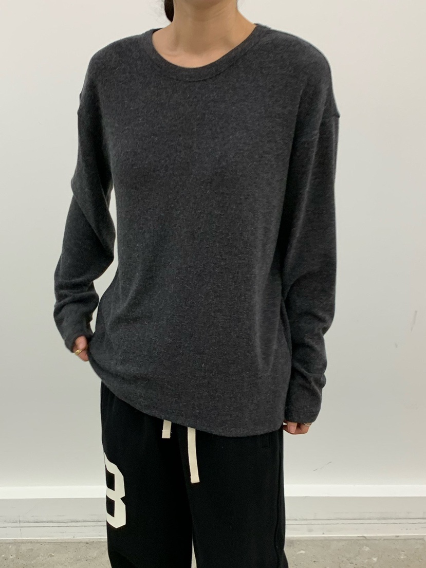 COBALT BLUE韓國直郵㊣女裝新品職業25秋冬真品長袖T恤安哥拉COBALT BLUE長袖T恤圖色5