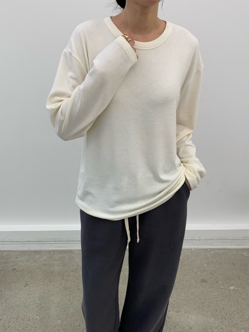 COBALT BLUE韓國直郵㊣女裝新品職業25秋冬真品長袖T恤安哥拉COBALT BLUE長袖T恤圖色7