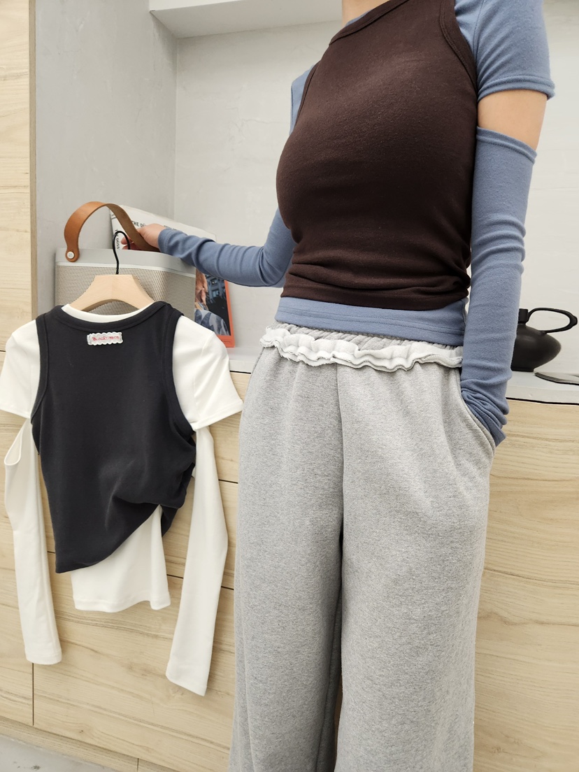 BLACK RIBBON-A韓國代購㊣女裝新款人氣熱賣推薦吊帶背心BLACK RIBBON-A吊帶/背心