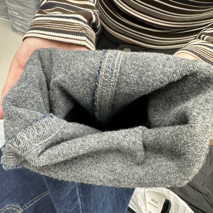 PAI東大門㊣代購女士新品人氣25秋冬時尚休閑職業牛仔褲拉絨[PΛi]_PAi牛仔褲