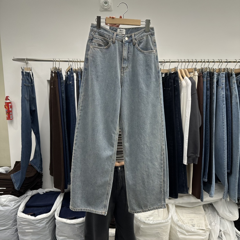 PAI東大門㊣代購女裝新品時尚休閑25秋冬人氣推薦牛仔褲拉絨[PΛi]_PAi牛仔褲圖色1