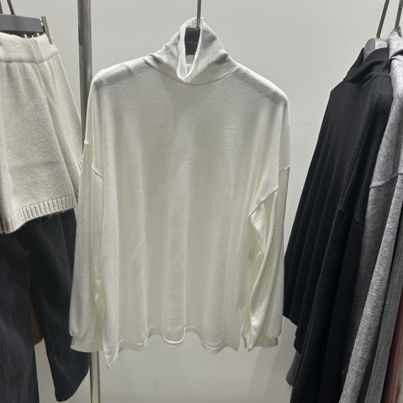 TARABY MOTION韓國直郵㊣女士新款25秋冬人氣休閑長袖T恤羊毛TARABY MOTION長袖T恤圖色1