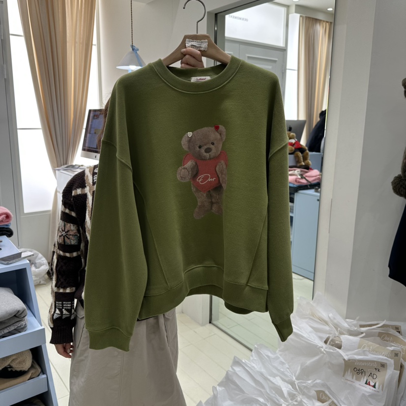 OURMOMENT東大門㊣實拍女裝新款熱賣職業人氣真品時尚衛衣加絨OURMOMENT衛衣圖色1