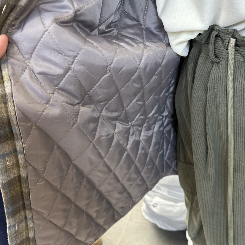 A-DEL東大門㊣直郵女士新款25秋冬推薦夾克連帽衫格子夾棉A-DEL夾克