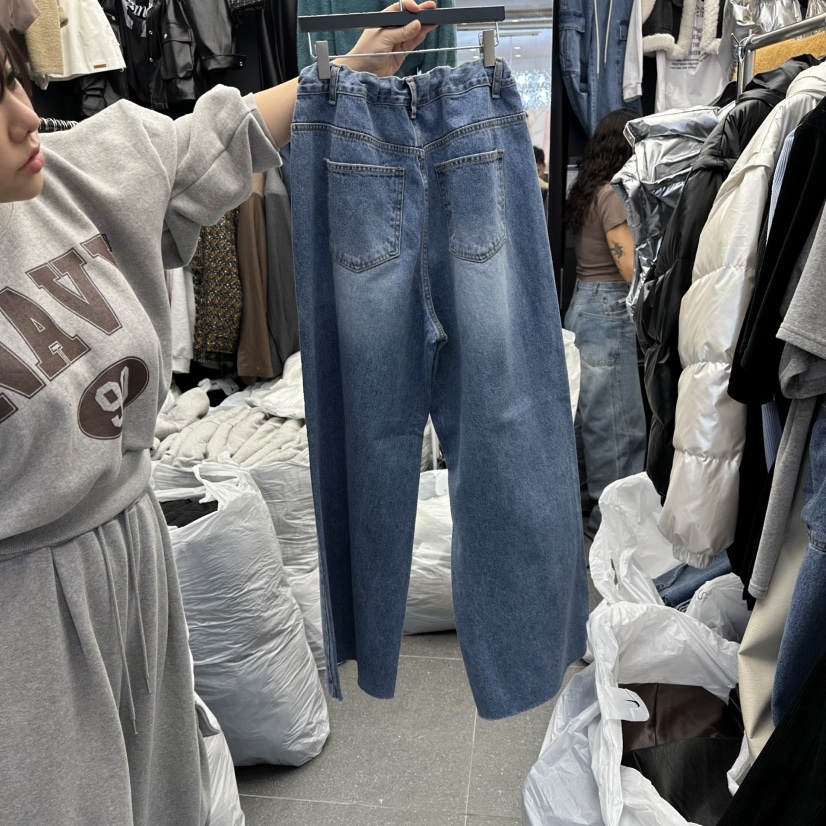 A-DEL韓國代購㊣女士新款職業25秋冬時尚熱賣推薦真品牛仔褲A-DEL牛仔褲