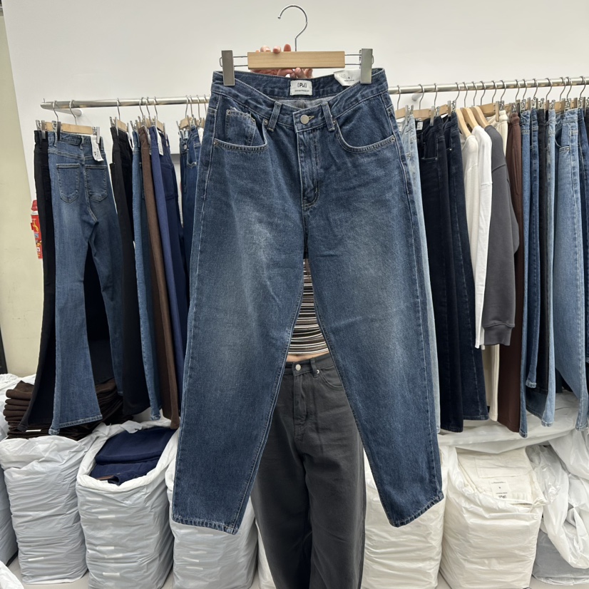 PAI東大門㊣直郵女裝新品職業推薦人氣休閑熱賣25秋冬牛仔褲拉絨[PΛi]_PAi牛仔褲圖色1