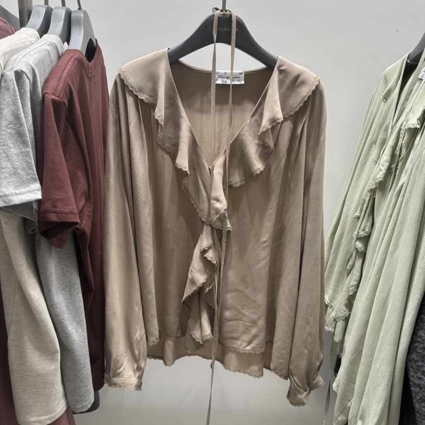 TARABY MOTION東大門㊣代購女裝新款休閑推薦職業襯衫蕾絲衫TARABY MOTION襯衫/蕾絲衫圖色1