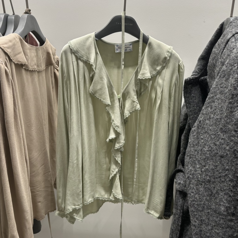 TARABY MOTION東大門㊣代購女裝新款休閑推薦職業襯衫蕾絲衫TARABY MOTION襯衫/蕾絲衫圖色2