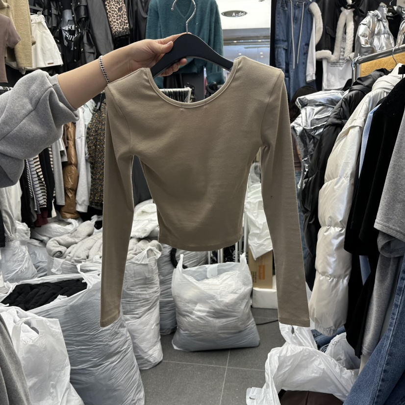 A-DEL韓國直郵㊣女士新款25秋冬熱賣推薦職業人氣休閑長袖T恤A-DEL長袖T恤