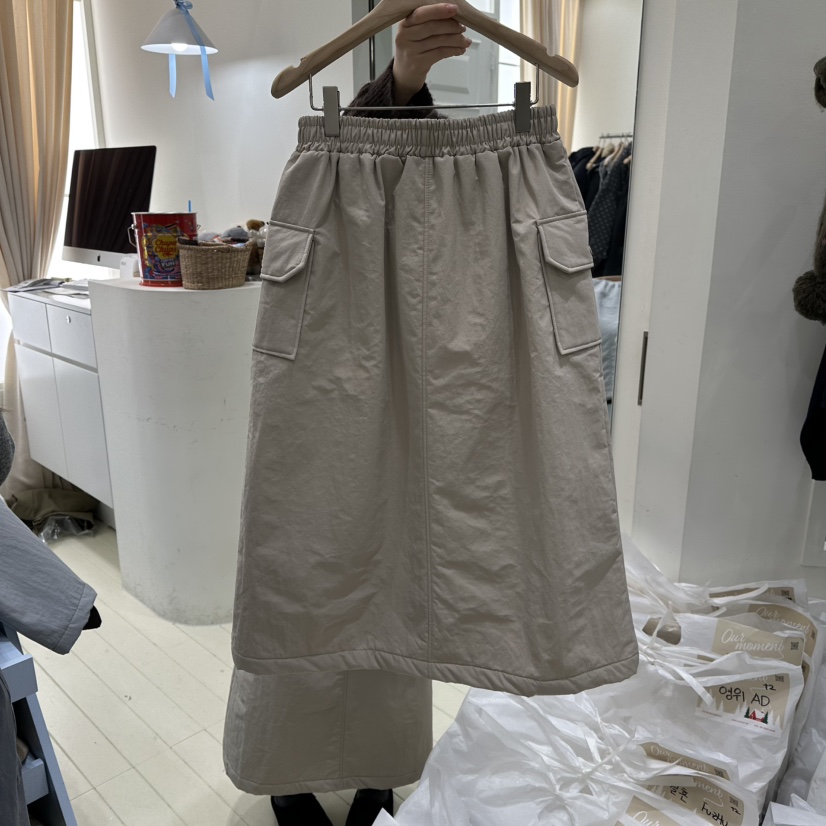 OURMOMENT韓國代購㊣女裝新款休閑熱賣時尚職業推薦25秋冬長裙OURMOMENT長裙