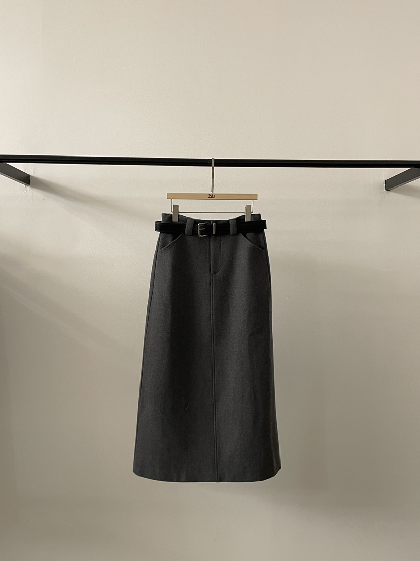 2DA/DARIMI-P東大門㊣直郵女裝新款真品人氣熱賣長裙含腰帶2DA/DARIMI-P長裙圖色1灰色