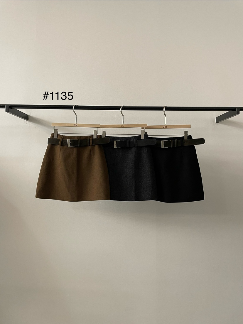 2DA/DARIMI-P東大門㊣實拍女裝新品休閑真品推薦短裙含腰帶2DA/DARIMI-P短裙