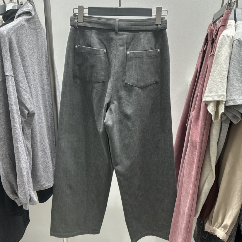 TARABY MOTION韓國代購㊣女士新款熱賣25秋冬休閑褲含腰帶TARABY MOTION休閑褲