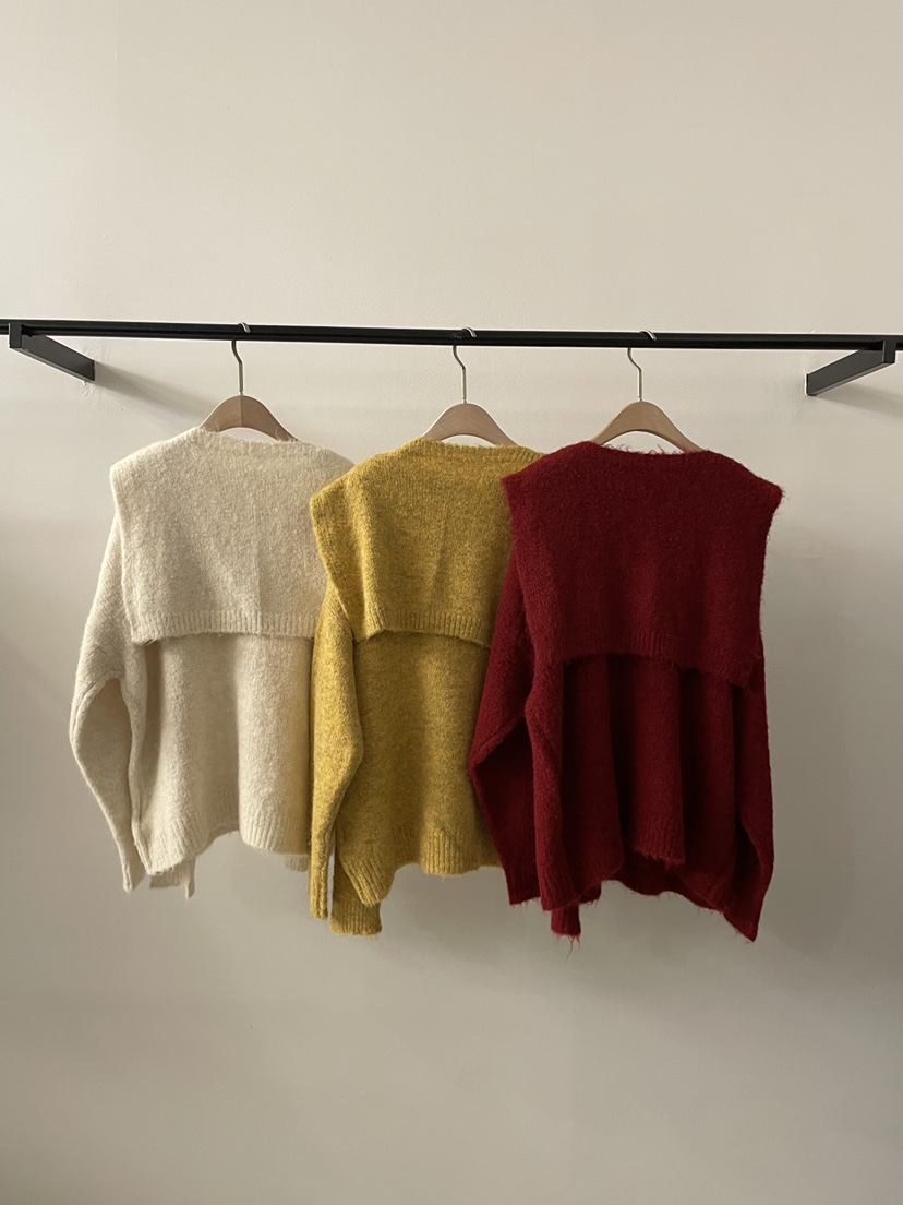 2DA/DARIMI-P東大門㊣實拍女士新品人氣時尚針織衫含圍巾2DA/DARIMI-P針織衫