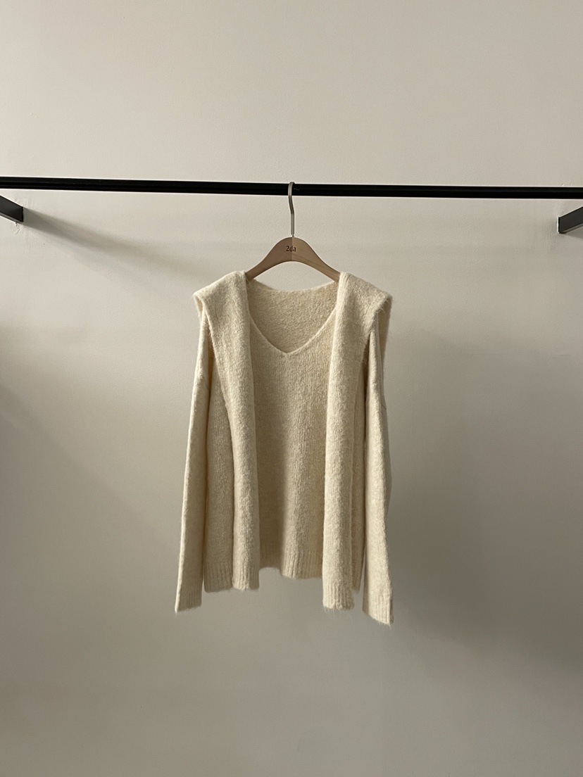 2DA/DARIMI-P東大門㊣實拍女士新品人氣時尚針織衫含圍巾2DA/DARIMI-P針織衫圖色2