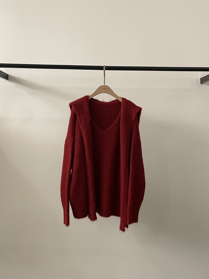 2DA/DARIMI-P東大門㊣實拍女士新品人氣時尚針織衫含圍巾2DA/DARIMI-P針織衫圖色3