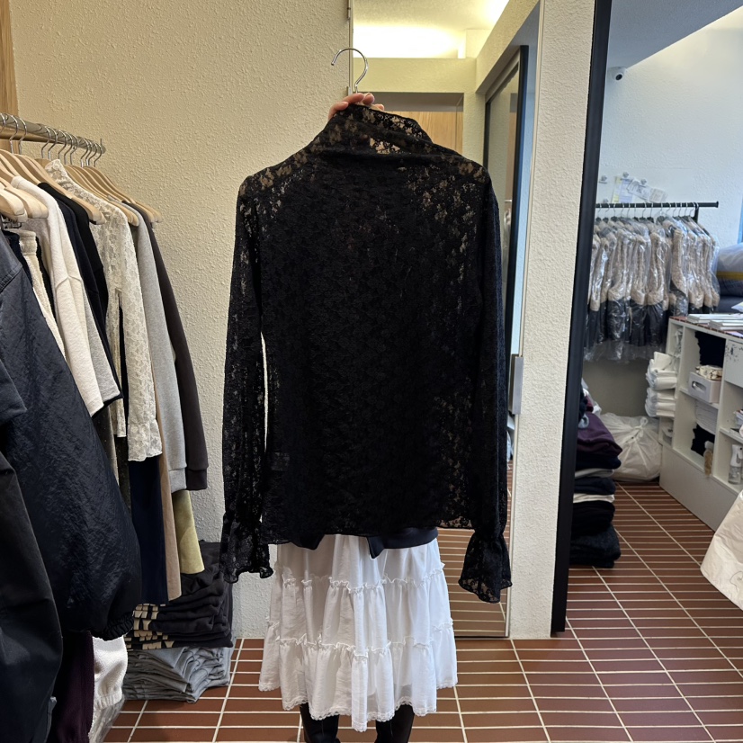 CHOI-L東大門㊣直郵女裝新品休閑25秋冬熱賣人氣襯衫蕾絲衫CHOI襯衫/蕾絲衫圖色2