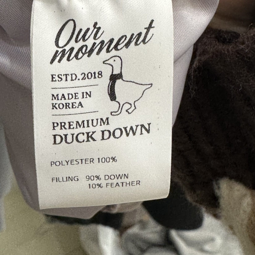 OURMOMENT東大門㊣代購女裝新款人氣熱賣時尚短款羽絨服鴨絨OURMOMENT短款羽絨服
