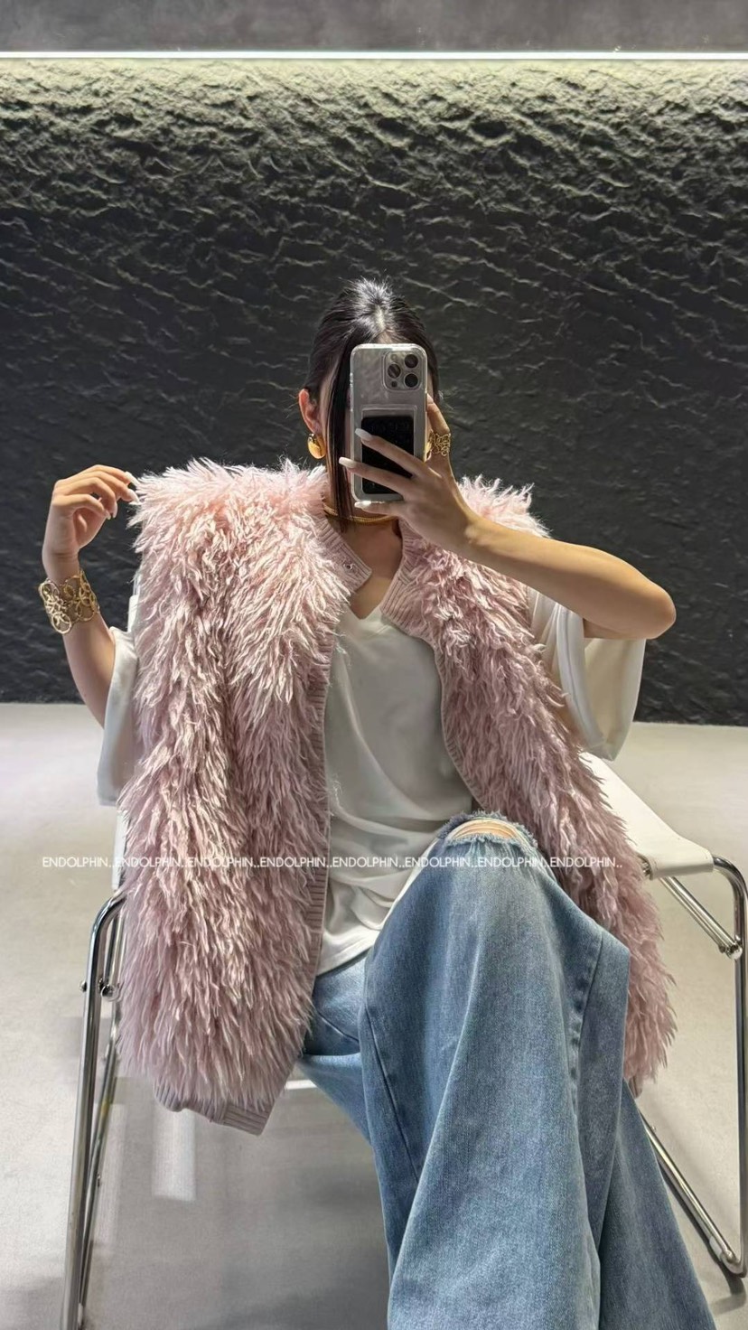 ENDOLPHIN韓國代購㊣女裝新款人氣推薦職業馬甲不含內搭皮草ENDOLPHIN馬甲