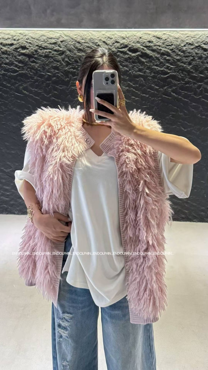 ENDOLPHIN韓國代購㊣女裝新款人氣推薦職業馬甲不含內搭皮草ENDOLPHIN馬甲圖色1