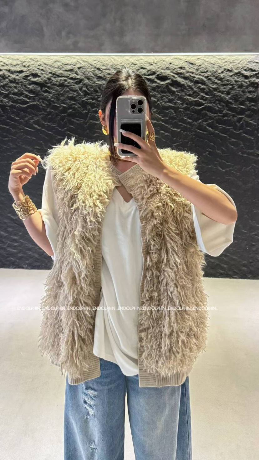 ENDOLPHIN韓國代購㊣女裝新款人氣推薦職業馬甲不含內搭皮草ENDOLPHIN馬甲圖色3