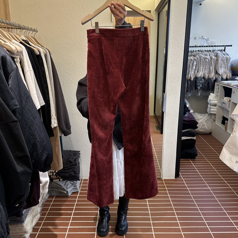 CHOI-L東大門㊣代購女裝新款熱賣25秋冬休閑時尚休閑褲喇叭CHOI休閑褲