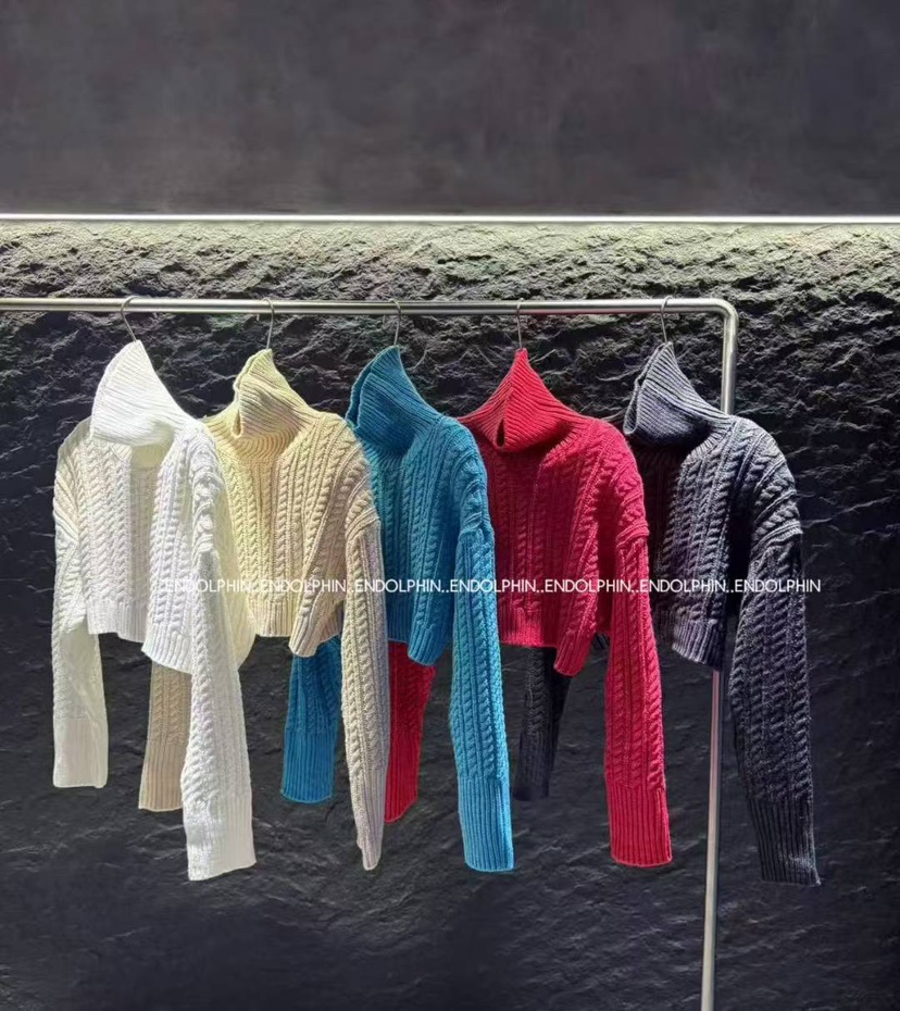ENDOLPHIN東大門㊣代購女裝新款真品職業休閑人氣25秋冬毛衣高領ENDOLPHIN毛衣