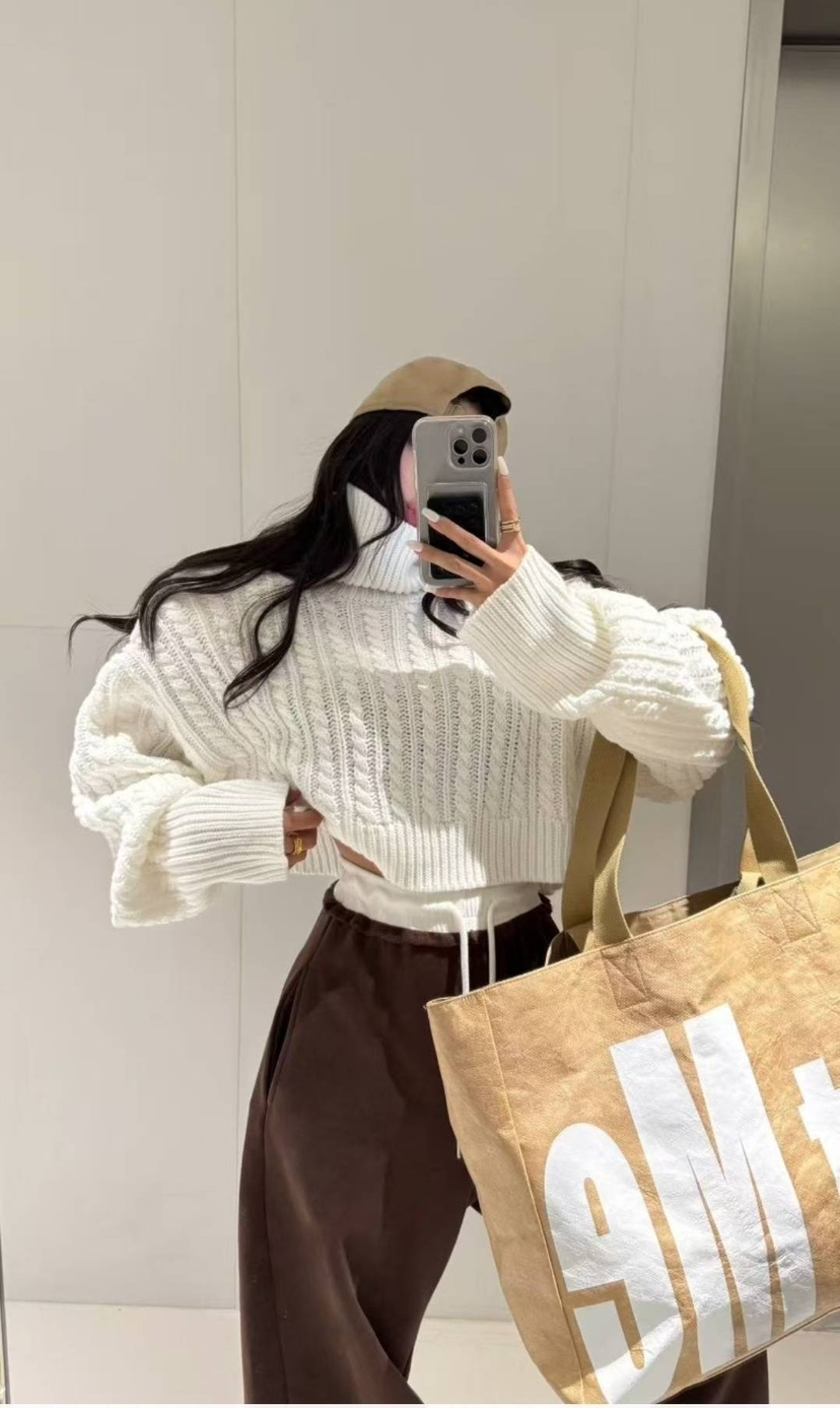 ENDOLPHIN東大門㊣代購女裝新款真品職業休閑人氣25秋冬毛衣高領ENDOLPHIN毛衣