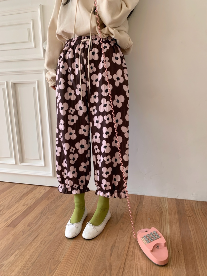 TOLL韓國代購㊣女裝新款熱賣推薦休閑職業人氣時尚休閑褲絎縫TOLL休閑褲