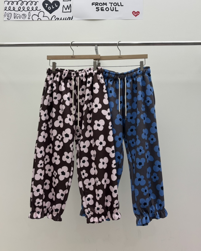 TOLL韓國代購㊣女裝新款熱賣推薦休閑職業人氣時尚休閑褲絎縫TOLL休閑褲圖色2左二色