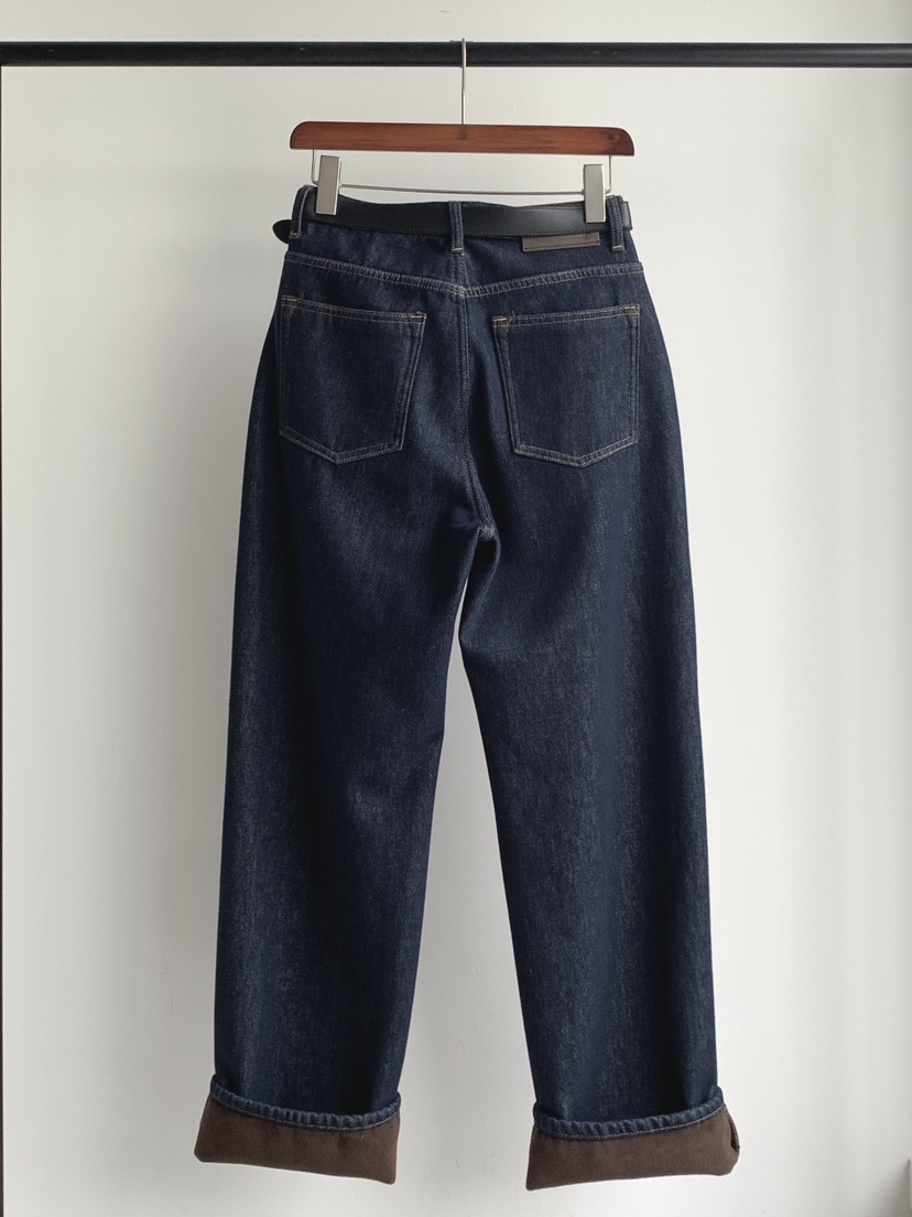 DAVICHI東大門㊣代購女裝新款熱賣職業休閑牛仔褲含隨機腰帶DAVICHI牛仔褲