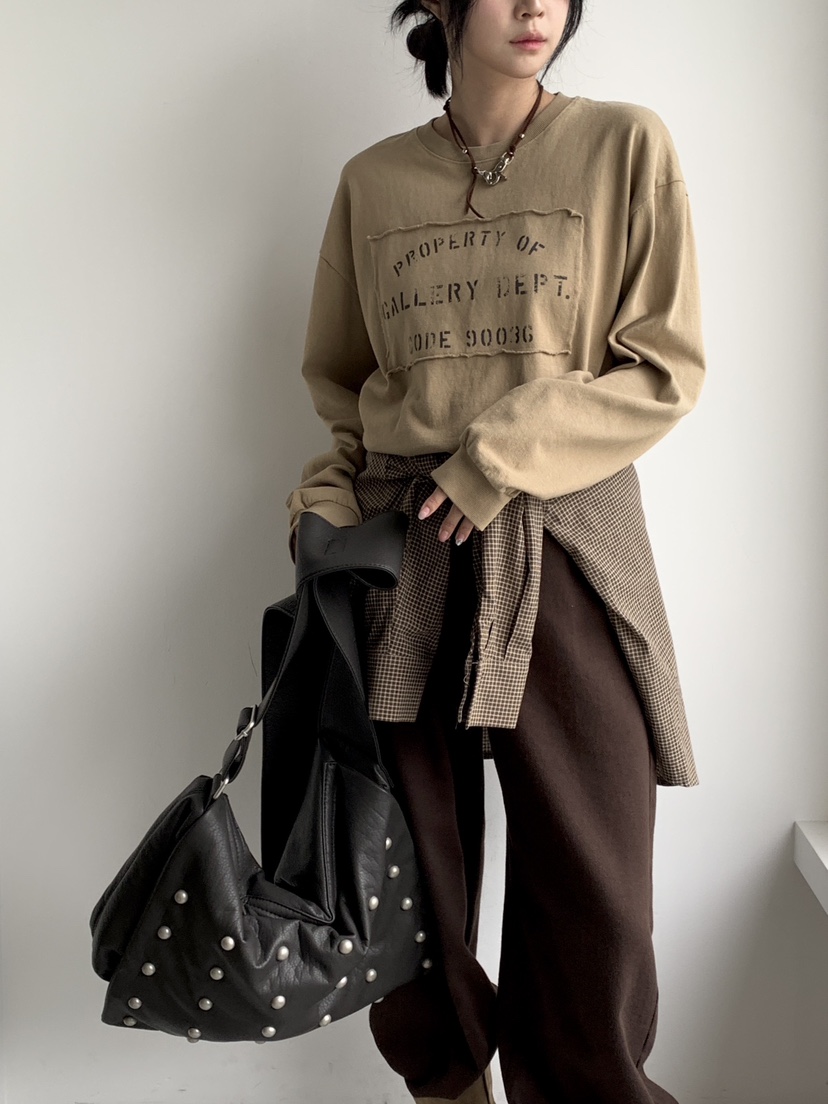 DAVICHI東大門㊣實拍女裝新款人氣熱賣休閑時尚職業長袖T恤DAVICHI長袖T恤