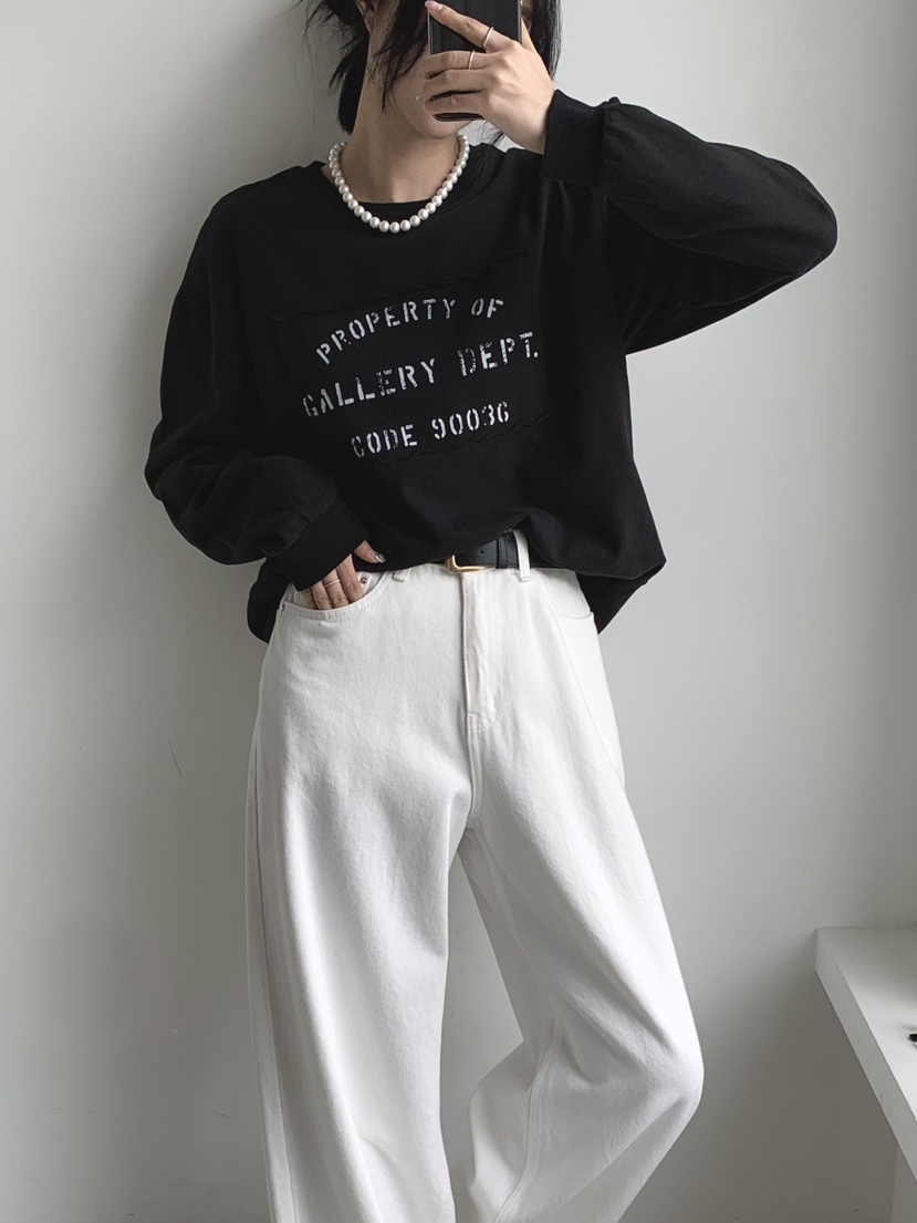 DAVICHI東大門㊣實拍女裝新款人氣熱賣休閑時尚職業長袖T恤DAVICHI長袖T恤