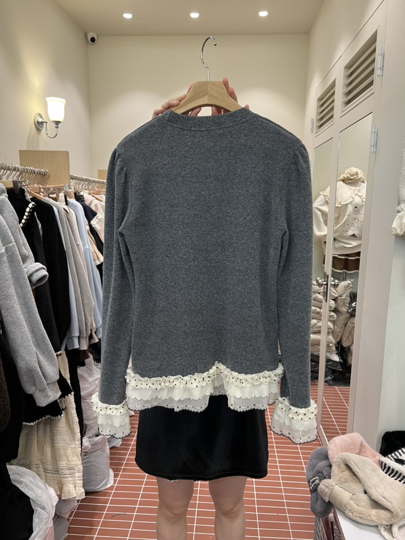 BE&amp;BE韓國代購㊣女裝新款推薦人氣休閑25秋冬熱賣長袖T恤BE&be長袖T恤