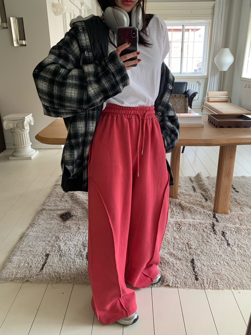 REVE CITE-L韓國代購㊣女裝新款人氣25秋冬時尚休閑褲短款REVE CITE休閑褲