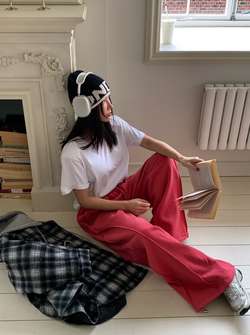 REVE CITE-L韓國代購㊣女裝新款人氣25秋冬時尚休閑褲短款REVE CITE休閑褲