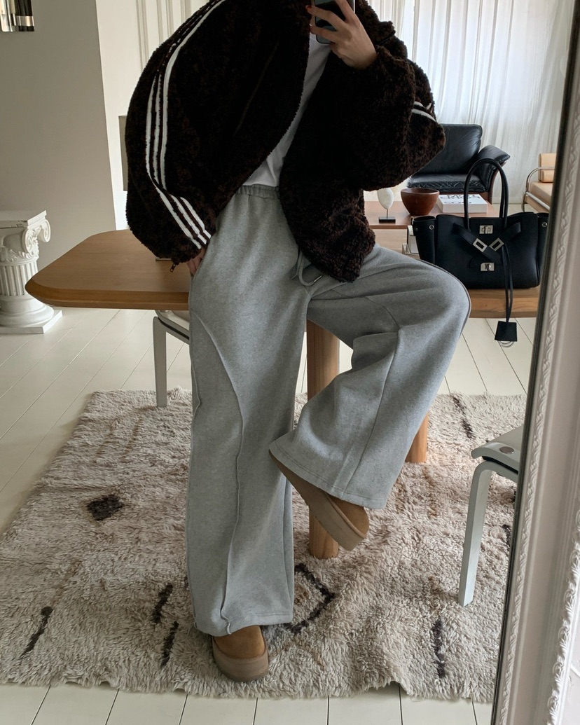 REVE CITE-L韓國代購㊣女裝新款人氣25秋冬時尚休閑褲短款REVE CITE休閑褲圖色3