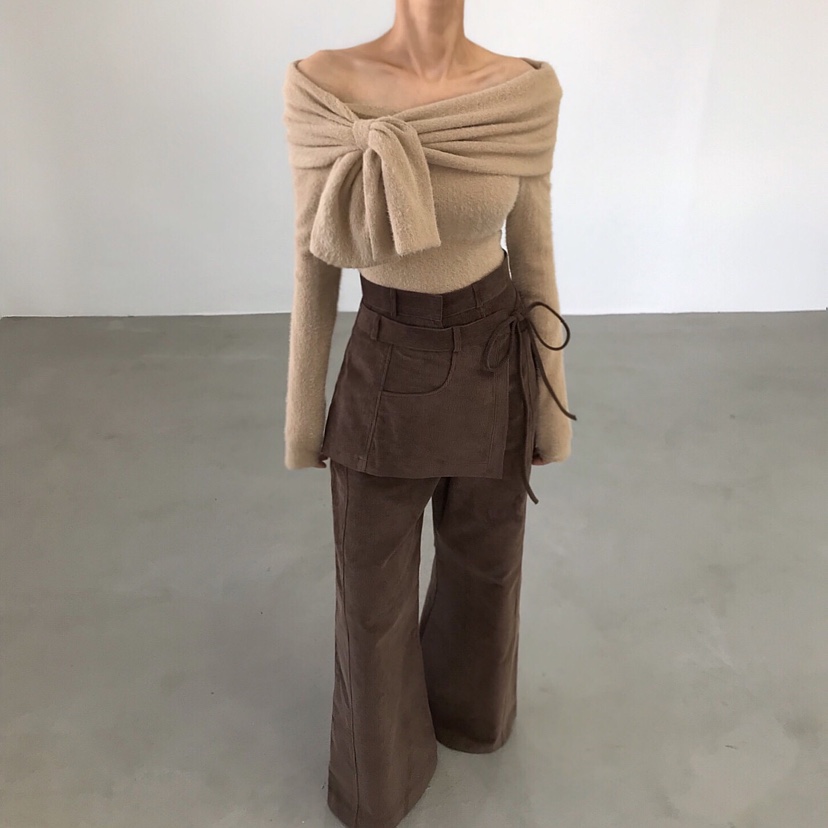 2TWO MOON東大門㊣代購女裝新品職業休閑人氣熱賣25秋冬長袖T恤2TWO MOON長袖T恤