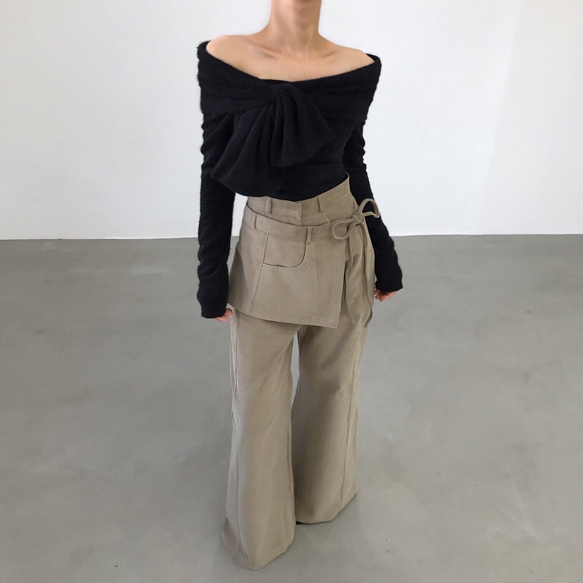 2TWO MOON東大門㊣代購女裝新品職業休閑人氣熱賣25秋冬長袖T恤2TWO MOON長袖T恤圖色1