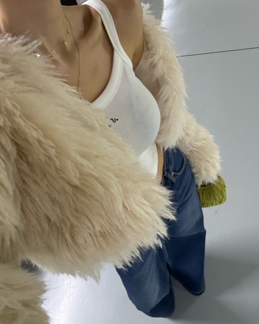 REVE CITE-L東大門㊣代購女士新款推薦休閑時尚熱賣夾克毛皮REVE CITE夾克