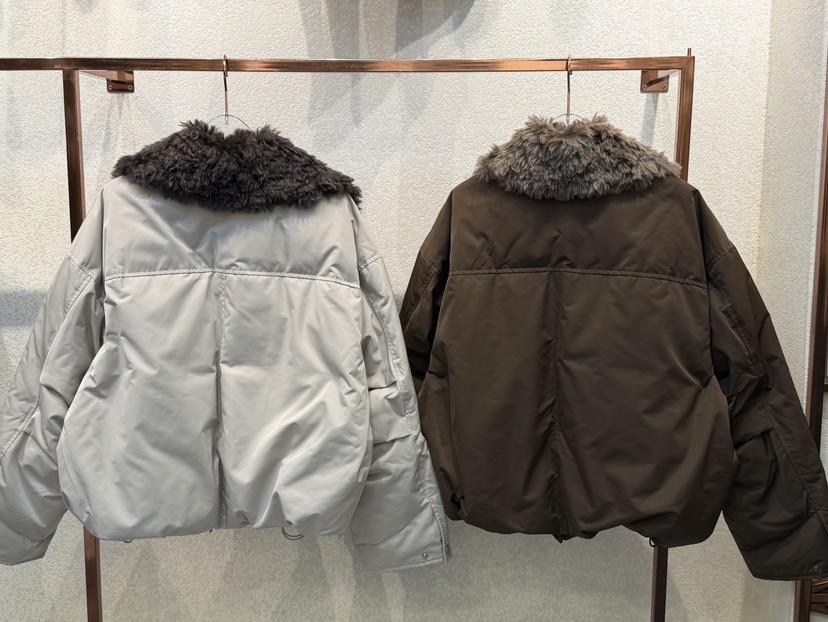 SYMBOL韓國代購㊣女士新品時尚25秋冬人氣休閑短款羽絨服皮草SYMBOL短款羽絨服