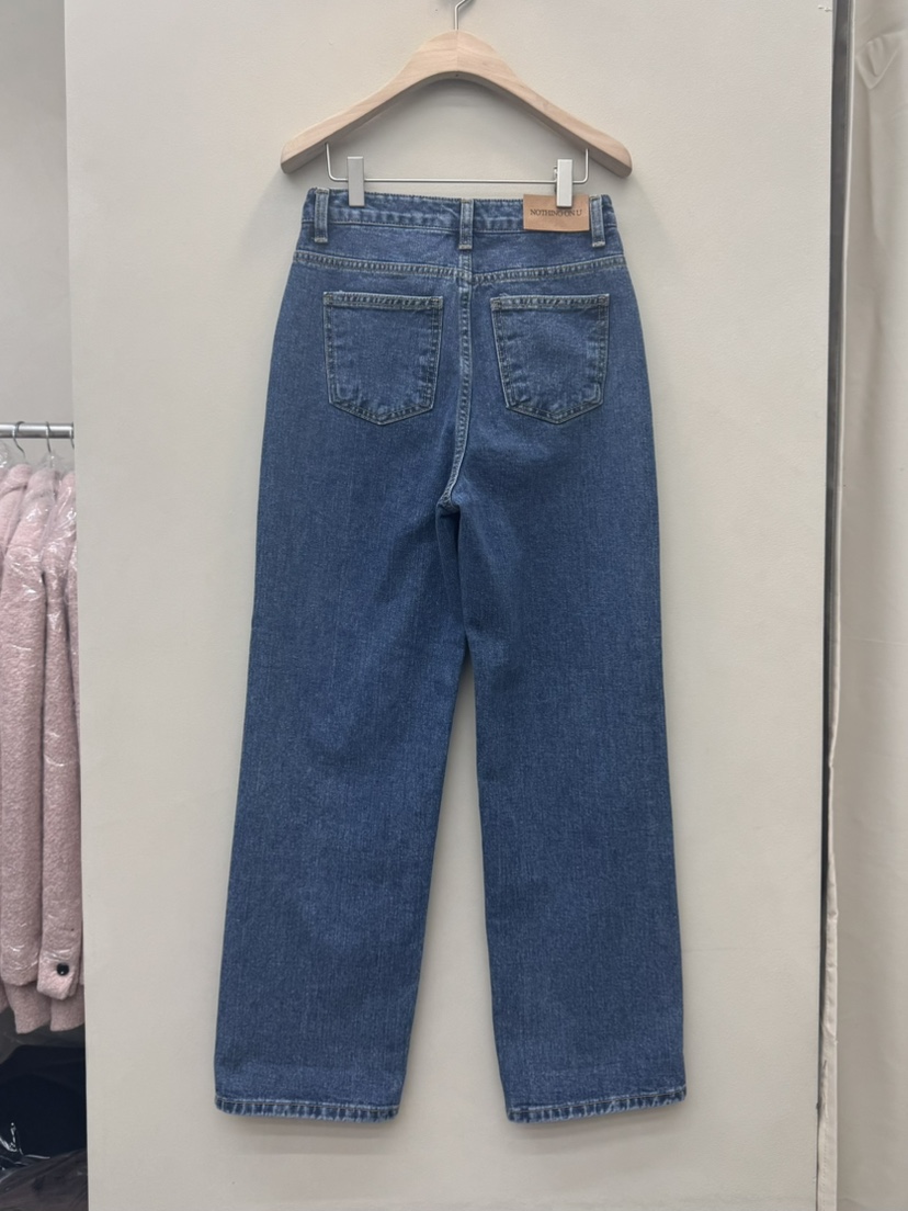 NOTHING韓國代購㊣女士新款推薦時尚25秋冬熱賣人氣休閑牛仔褲NOTHING牛仔褲