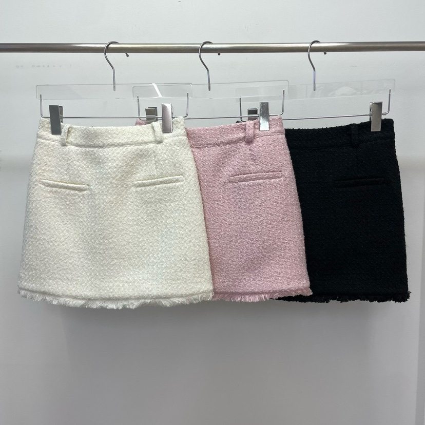 REVE CITE-L東大門㊣代購女士新款職業休閑時尚短裙粗花呢REVE CITE短裙