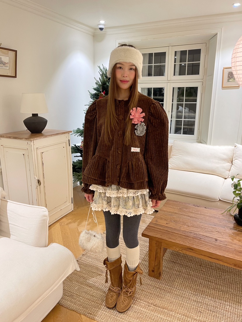 BOUTIQUE-L韓國直郵㊣女裝新款休閑推薦時尚人氣襯衫蕾絲衫BOUTIQUE-L襯衫/蕾絲衫