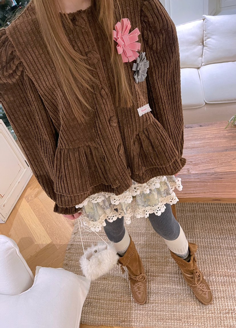 BOUTIQUE-L韓國直郵㊣女裝新款休閑推薦時尚人氣襯衫蕾絲衫BOUTIQUE-L襯衫/蕾絲衫