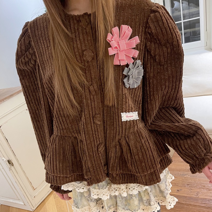 BOUTIQUE-L韓國直郵㊣女裝新款休閑推薦時尚人氣襯衫蕾絲衫BOUTIQUE-L襯衫/蕾絲衫