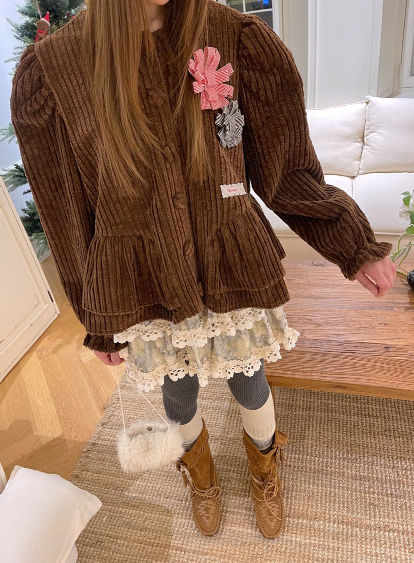 BOUTIQUE-L韓國直郵㊣女裝新款休閑推薦時尚人氣襯衫蕾絲衫BOUTIQUE-L襯衫/蕾絲衫