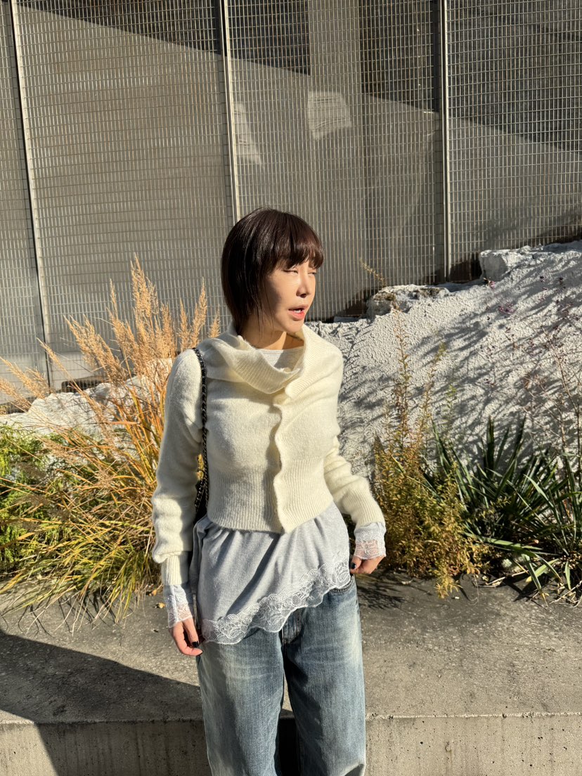 FRANC—L韓國代購㊣女士新品人氣推薦職業休閑熱賣針織衫露肩FRANC針織衫