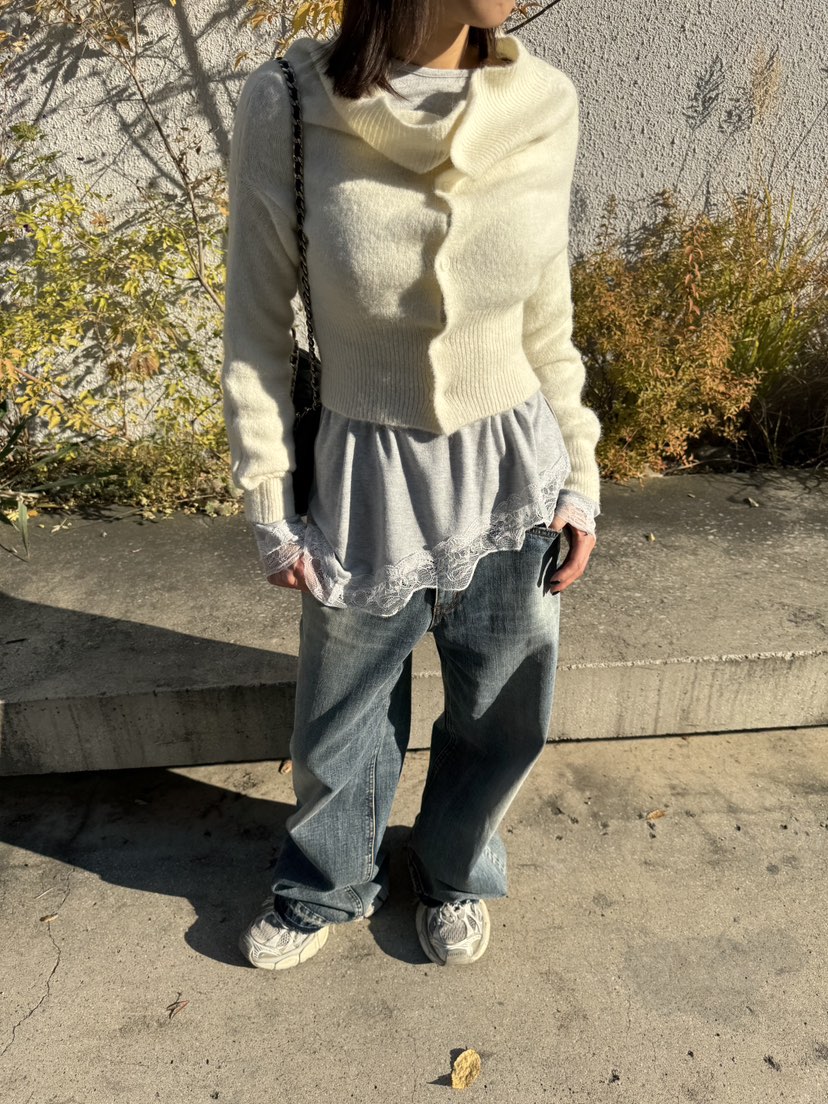 FRANC—L韓國代購㊣女士新品人氣推薦職業休閑熱賣針織衫露肩FRANC針織衫