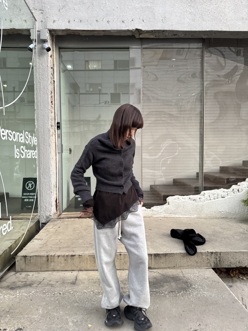 FRANC—L韓國代購㊣女士新品人氣推薦職業休閑熱賣針織衫露肩FRANC針織衫